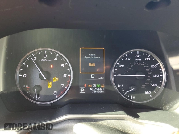 2020 Subaru Legacy Touring XT with VIN 4S3BWGP64L3024024, listed as a Copart auction lot 83818174 with 79,435 mi miles and Salvage title. Bid and sale history available at DreamBid. Image 9.