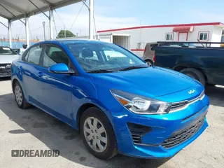 2022 Kia Rio S with VIN 3KPA24AD6NE468773, listed as a IAAI auction lot 41812917 with 64,232 mi miles. Bid and sale history available at carsss.com. Image 1.