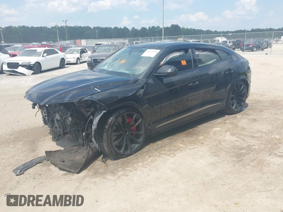 2020 Lamborghini Urus z VIN ZPBUA1ZL6LLA07712, wystawiony jako IAAI lot #42273708 z przebiegiem 87 467 mil mil oraz . Historia ofert i sprzedaży dostępna na DreamBid. Obrazek 2.