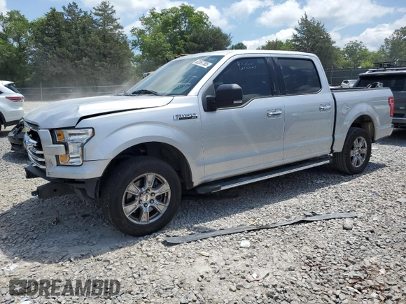 2015 Ford F-150 XL with VIN 1FTEW1CF3FFA48558, listed as a Copart auction lot 62067385 with 151,014 mi miles and Salvage title. Bid and sale history available at DreamBid. Image 1.