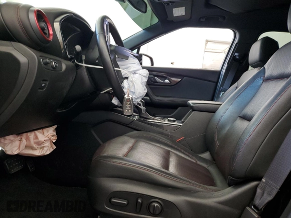 2019 Chevrolet Blazer RS with VIN 3GNKBJRS7KS679698, listed as a Copart auction lot 61201795 with 74,261 mi miles and Salvage title. Bid and sale history available at DreamBid. Image 7.