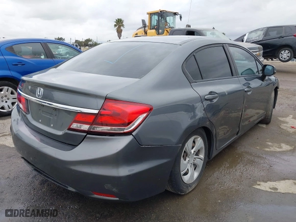 2013 Honda Civic Sdn LX with VIN 19XFB2F5XDE278355, listed as a IAAI auction lot 40952951 with 106,253 mi miles. Bid and sale history available at carsss.com. Image 4.
