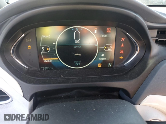 2018 Chevrolet Bolt EV Premier with VIN 1G1FX6S0XJ4132305, listed as a Copart auction lot 43980775 with 73,898 mi miles and Salvage Title. Bid and sale history available at carsss.com. Image 9.