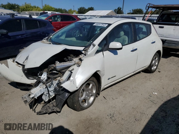 2015 Nissan LEAF SV with VIN 1N4AZ0CPXFC300709, listed as a Copart auction lot 66047843 with 85,638 mi miles. Bid and sale history available at carsss.com. Image 1.