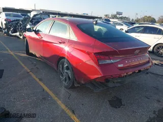 2024 Hyundai Elantra SEL with VIN KMHLS4DG4RU699964, listed as a IAAI auction lot 41058567 with 27,614 mi miles. Bid and sale history available at carsss.com. Image 3.