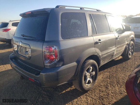 2007 Honda Pilot EX-L with VIN 5FNYF28797B012898, listed as a Copart auction lot 76373884 with 151,118 mi miles and Salvage Title. Bid and sale history available at carsss.com. Image 3.