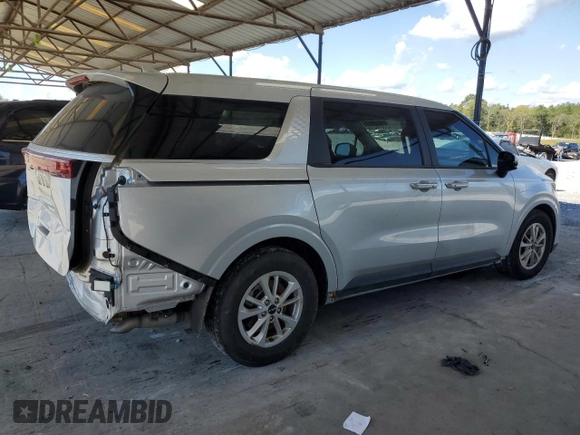 2023 Kia Carnival LX with VIN KNDNB4H38P6272146, listed as a Copart auction lot 73783734 with 46,895 mi miles and Salvage Title. Bid and sale history available at carsss.com. Image 3.