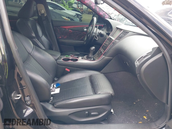 2015 Infiniti Q50 Premium z VIN JN1BV7AR8FM398319, wystawiony jako IAAI lot #42170789 z przebiegiem 86 108 mil mil oraz . Historia ofert i sprzedaży dostępna na DreamBid. Obrazek 5.