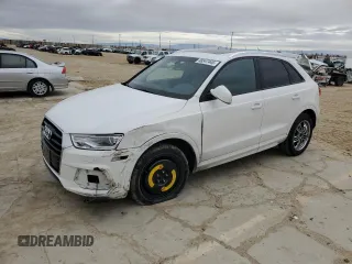 2017 Audi Q3 Premium with VIN WA1BCCFS0HR010538, listed as a Copart auction lot 48547445 with 141,489 mi miles and Salvage Title. Bid and sale history available at carsss.com. Image 1.
