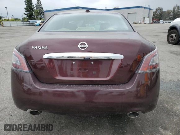 2014 Nissan Maxima SV with VIN 1N4AA5AP1EC499168, listed as a Copart auction lot 54109905 with 110,216 mi miles and Salvage title. Bid and sale history available at DreamBid. Image 6.