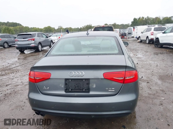 2013 Audi A4 Premium Plus with VIN WAUFFAFL7DN050223, listed as a IAAI auction lot 40444635 with 107,807 mi miles. Bid and sale history available at carsss.com. Image 16.