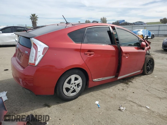 2014 Toyota Prius Four with VIN JTDKN3DU2E1771215, listed as a Copart auction lot 44829145 with Not Provided miles and Salvage Title. Bid and sale history available at DreamBid. Image 3.