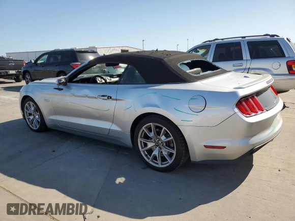 2015 Ford Mustang GT Premium with VIN 1FATP8FF4F5330308, listed as a Copart auction lot 52391415 with 75,225 mi miles and Salvage Title. Bid and sale history available at DreamBid. Image 2.