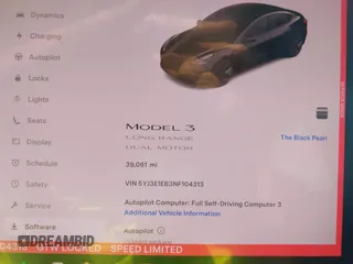 2022 Tesla Model 3 Long Range with VIN 5YJ3E1EB3NF104313, listed as a IAAI auction lot 41832803 with 39,061 mi miles and . Bid and sale history available at DreamBid. Image 15.