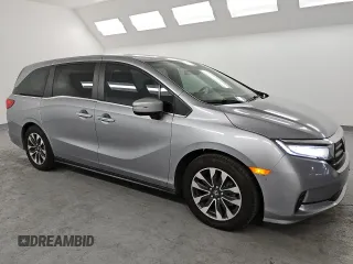 2022 Honda Odyssey EX-L with VIN 5FNRL6H78NB051774, listed as a Copart auction lot 48158075 with 35,280 mi miles and Clean Title. Bid and sale history available at DreamBid. Image 4.