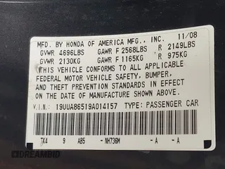 2009 Acura TL Technology z VIN 19UUA86519A014157, wystawiony jako IAAI lot #42058423 z przebiegiem 201 403 mil mil oraz . Historia ofert i sprzedaży dostępna na DreamBid. Obrazek 9.