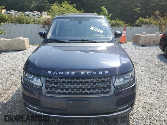 2017 Land Rover Range Rover with VIN SALGR2FV6HA375585, listed as a Copart auction lot 59903575 with 71,738 mi miles and Clean title. Bid and sale history available at DreamBid. Image 5.