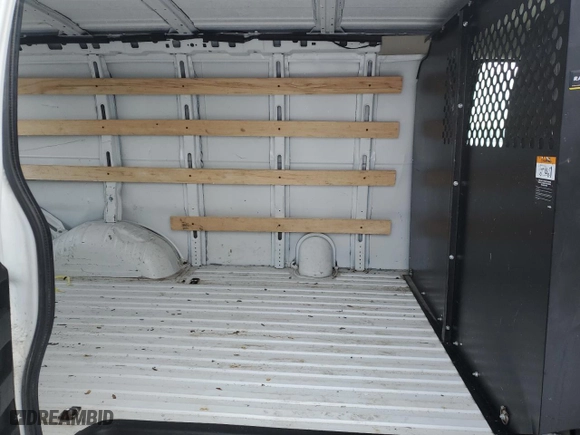 2021 GMC Savana Cargo Van with VIN 1GTW7AF78M1262297, listed as a Copart auction lot 41510995 with 0 mi miles and Salvage Title. Bid and sale history available at carsss.com. Image 11.