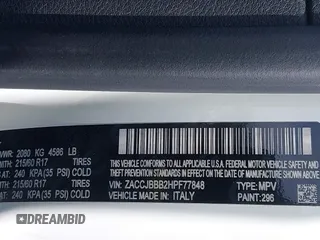 2017 Jeep Renegade Latitude with VIN ZACCJBBB2HPF77848, listed as a IAAI auction lot 41720643 with 145,308 mi miles. Bid and sale history available at carsss.com. Image 9.