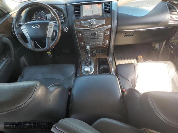 2016 Infiniti QX80 with VIN JN8AZ2NE6G9122933, listed as a Copart auction lot 67000034 with 172,925 mi miles and Salvage Title. Bid and sale history available at carsss.com. Image 8.
