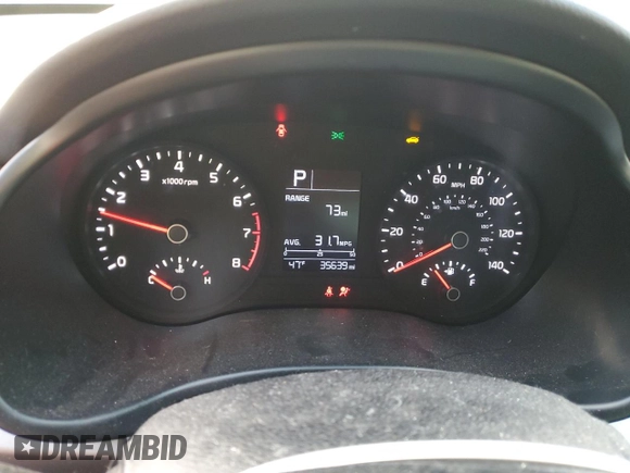 2019 Kia Rio S with VIN 3KPA24AB0KE207732, listed as a Copart auction lot 41453155 with 35,639 mi miles and Salvage Title. Bid and sale history available at carsss.com. Image 9.