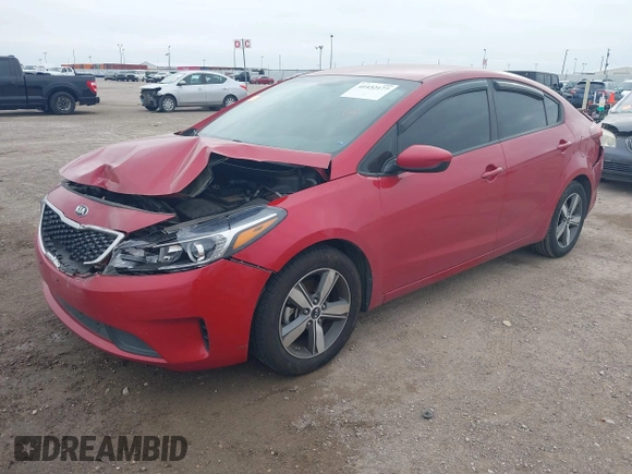 2018 Kia Forte LX with VIN 3KPFL4A7XJE187602, listed as a IAAI auction lot 41432177 with 90,573 mi miles and . Bid and sale history available at DreamBid. Image 2.