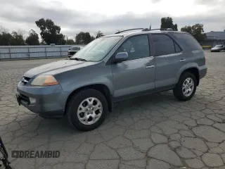 2001 Acura MDX Touring Pkg with VIN 2HNYD18691H505595, listed as a Copart auction lot 47814415 with 152,765 mi miles and Salvage Title. Bid and sale history available at carsss.com. Image 1.