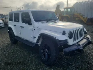 2023 Jeep Wrangler Sahara with VIN 1C4HJXEN4PW588585, listed as a Copart auction lot 86566484 with 38,020 mi miles and Salvage Title. Bid and sale history available at carsss.com. Image 4.