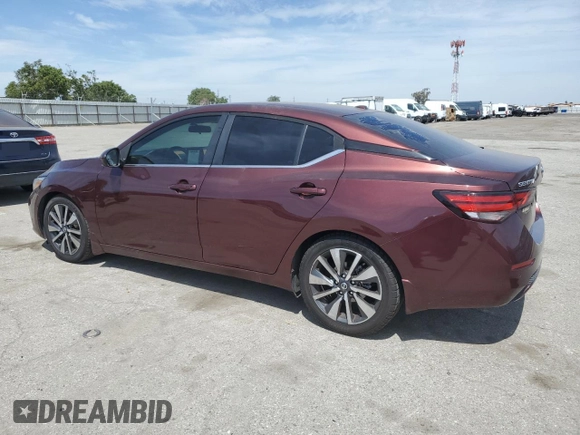 2021 Nissan Sentra SV with VIN 3N1AB8CV0MY203716, listed as a Copart auction lot 52529895 with 58,390 mi miles and Clean title. Bid and sale history available at DreamBid. Image 2.