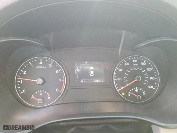 2018 Kia Optima LX with VIN 5XXGT4L39JG240201, listed as a Copart auction lot 74703234 with 92,837 mi miles and Salvage Title. Bid and sale history available at carsss.com. Image 9.