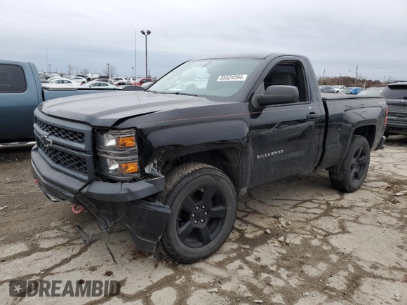 2015 Chevrolet Silverado 1500 Work Truck with VIN 1GCNKPEC6FZ403819, listed as a Copart auction lot 42355495 with 55,673 mi miles and Salvage Title. Bid and sale history available at carsss.com. Image 1.