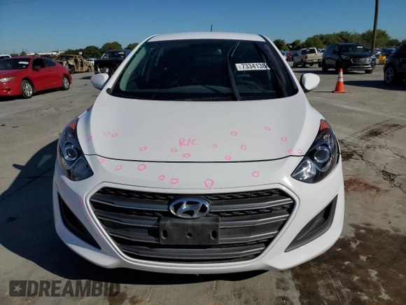 2016 Hyundai Elantra GT with VIN KMHD35LH0GU252112, listed as a Copart auction lot 73341384 with 86,574 mi miles and Salvage Title. Bid and sale history available at carsss.com. Image 5.