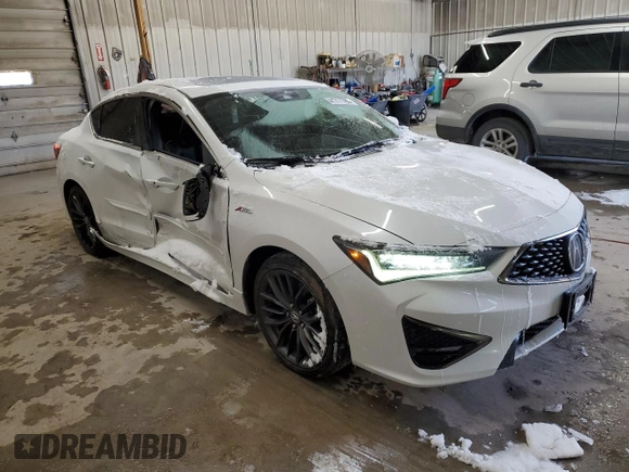 2020 Acura ILX w/Premium/A-SPEC Pkg with VIN 19UDE2F81LA009110, listed as a Copart auction lot 41711785 with 50,266 mi miles and Salvage Title. Bid and sale history available at carsss.com. Image 4.