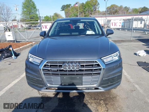 2020 Audi Q5 Premium with VIN WA1ANAFY2L2067095, listed as a IAAI auction lot 41929682 with 56,780 mi miles and . Bid and sale history available at DreamBid. Image 12.