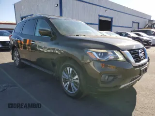 2017 Nissan Pathfinder S with VIN 5N1DR2MN7HC635683, listed as a Copart auction lot 63705305 with 117,287 mi miles and Clean title. Bid and sale history available at DreamBid. Image 4.