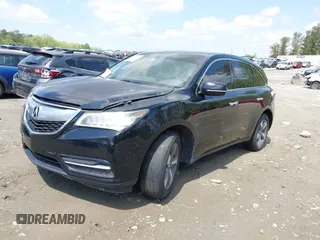 2016 Acura MDX with VIN 5FRYD3H2XGB014559, listed as a IAAI auction lot 41996171 with 154,860 mi miles. Bid and sale history available at carsss.com. Image 2.