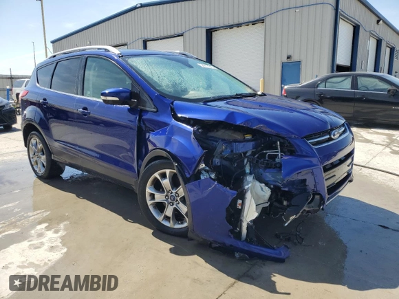 2015 Ford Escape Titanium with VIN 1FMCU9J97FUA00075, listed as a Copart auction lot 54215845 with 99,818 mi miles and Salvage title. Bid and sale history available at DreamBid. Image 4.