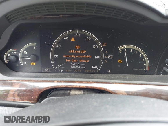 2007 Mercedes-Benz S 550 with VIN WDDNG71XX7A107346, listed as a IAAI auction lot 42090198 with 239,083 mi miles and . Bid and sale history available at DreamBid. Image 7.