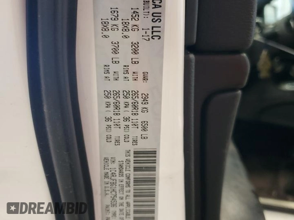 2017 Jeep Grand Cherokee Limited with VIN 1C4RJFBG1HC754536, listed as a Copart auction lot 45966715 with 117,811 mi miles and Clean title. Bid and sale history available at DreamBid. Image 12.