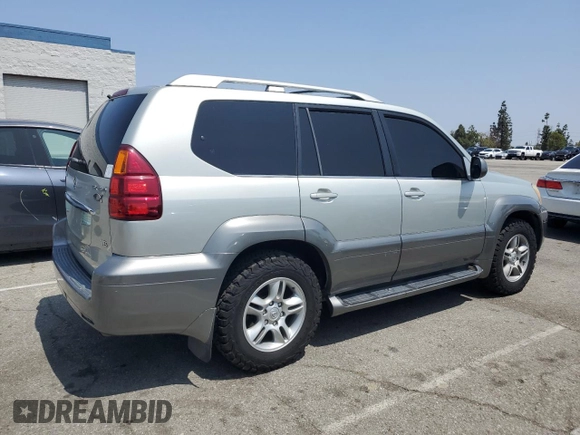 2003 Lexus GX 470 z VIN JTJBT20X230014167, wystawiony jako Copart lot #59575195 z przebiegiem 281 055 mil mil oraz Czysty tytuł • Clean title. Historia ofert i sprzedaży dostępna na DreamBid. Obrazek 3.
