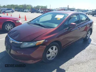 2012 Honda Civic LX z VIN 19XFB2F56CE084744, wystawiony jako IAAI lot #42077087 z przebiegiem 177 263 mil mil oraz . Historia ofert i sprzedaży dostępna na DreamBid. Obrazek 2.