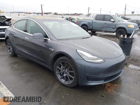 2018 Tesla Model 3 Long Range Battery with VIN 5YJ3E1EB7JF114305, listed as a IAAI auction lot 41765994 with 76,945 mi miles and . Bid and sale history available at DreamBid. Image 1.