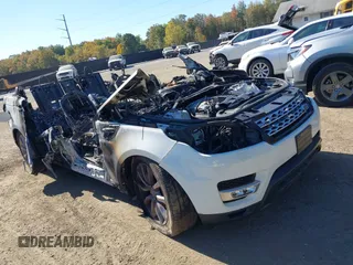 2016 Land Rover Range Rover Sport V6 HSE with VIN SALWR2PF3GA656650, listed as a IAAI auction lot 40534038 with 1 mi miles. Bid and sale history available at carsss.com. Image 1.