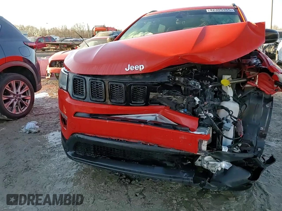 2018 Jeep Compass Sport with VIN 3C4NJCAB4JT226759, listed as a Copart auction lot 42309465 with 121,436 mi miles and Non repairable. Bid and sale history available at DreamBid. Image 13.