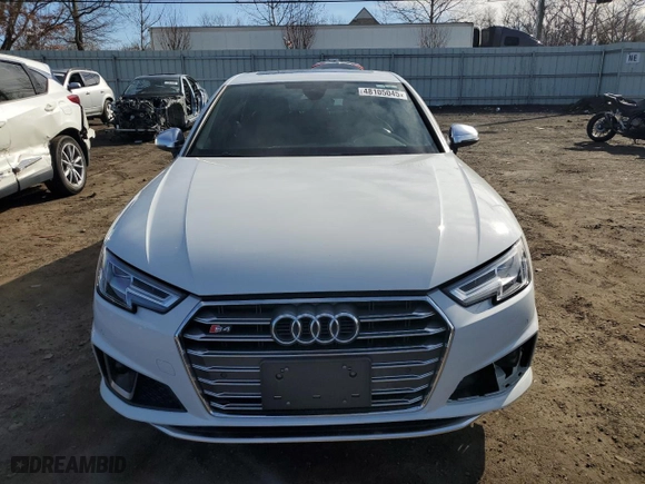 2019 Audi S4 Premium Plus with VIN WAUB4AF44KA114767, listed as a Copart auction lot 48105045 with 81,730 mi miles and Salvage Title. Bid and sale history available at carsss.com. Image 5.
