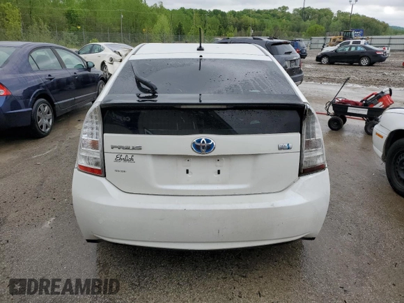 2010 Toyota Prius II with VIN JTDKN3DU6A0242642, listed as a Copart auction lot 48406435 with Not Provided miles and Non Repairable. Bid and sale history available at DreamBid. Image 6.