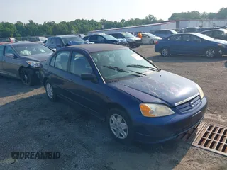 2003 Honda Civic LX z VIN 2HGES16543H521555, wystawiony jako IAAI lot #42459994 z przebiegiem 246 792 mil mil oraz . Historia ofert i sprzedaży dostępna na DreamBid. Obrazek 1.