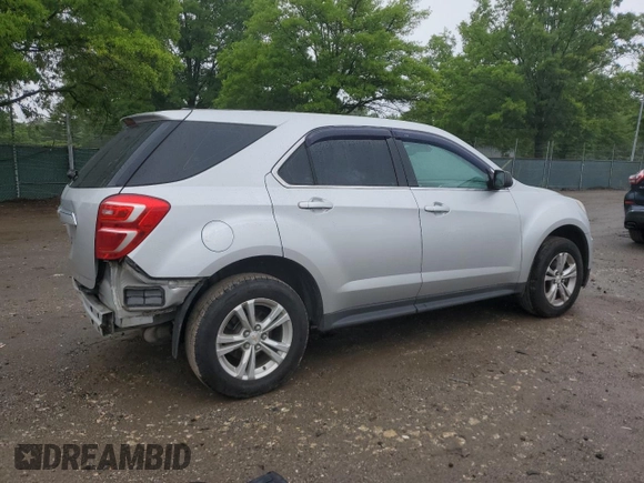 2017 Chevrolet Equinox LS z VIN 2GNALBEK6H1529798, wystawiony jako Copart lot #57657665 z przebiegiem 122 221 mil mil oraz Szkoda całkowita • Salvage title. Historia ofert i sprzedaży dostępna na DreamBid. Obrazek 3.
