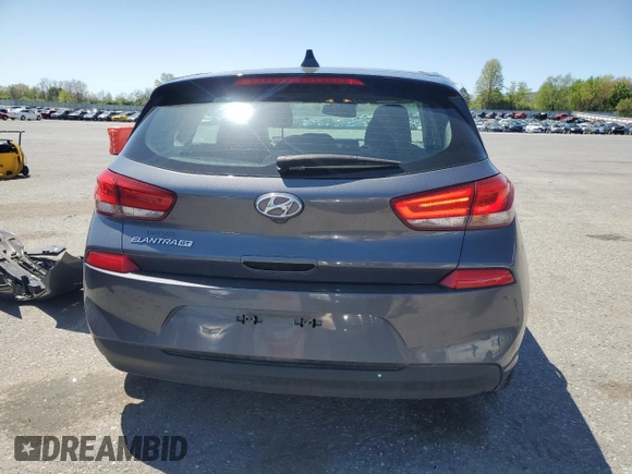2018 Hyundai Elantra GT with VIN KMHH35LEXJU017506, listed as a Copart auction lot 54607085 with 43,214 mi miles and Salvage Title. Bid and sale history available at carsss.com. Image 6.