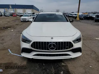 2019 Mercedes-Benz AMG GT 53 with VIN WDD7X6BB0KA007660, listed as a Copart auction lot 52593275 with 64,296 mi miles and Salvage title. Bid and sale history available at DreamBid. Image 5.